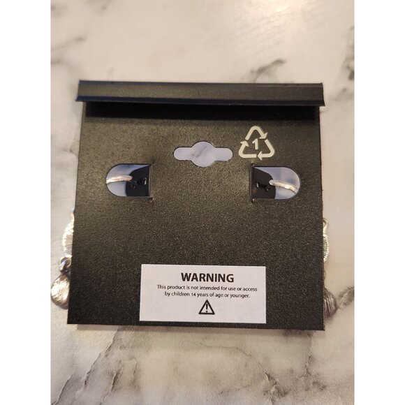 Napier Silver-Tone Turquoise Chandelier Earrings With Drop Design For Women - Picture 3 of 5